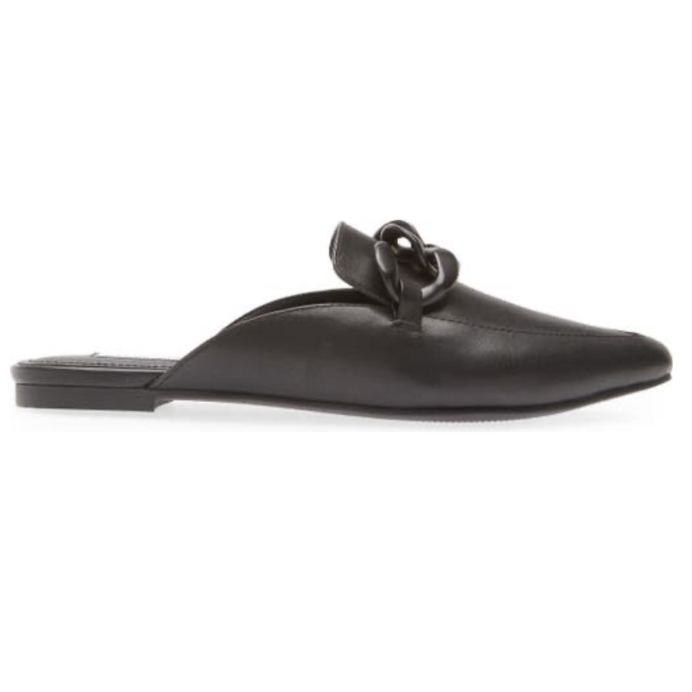 steve madden chain flat mule